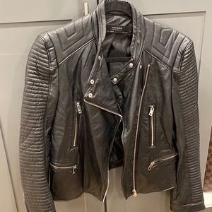 Zara leather jacket
